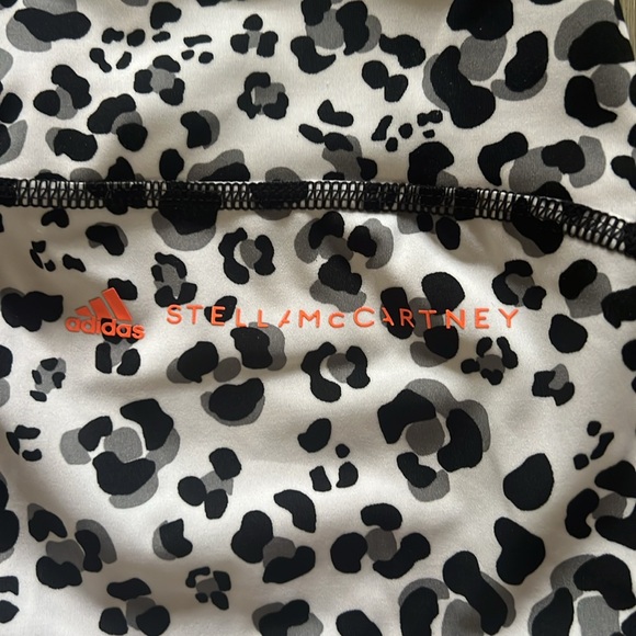 ADIDAS x Stella McCartney Cropped Leopard-Print Stretch Leggings Size: XS - Picture 12 of 16